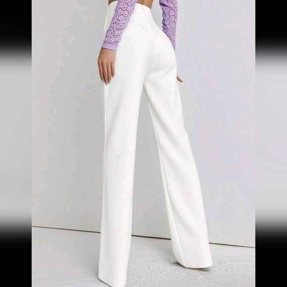 Women's New High Waist Design Suit Pants, Suitable For Work, Leisure, Vacation - Picture 4 of 4